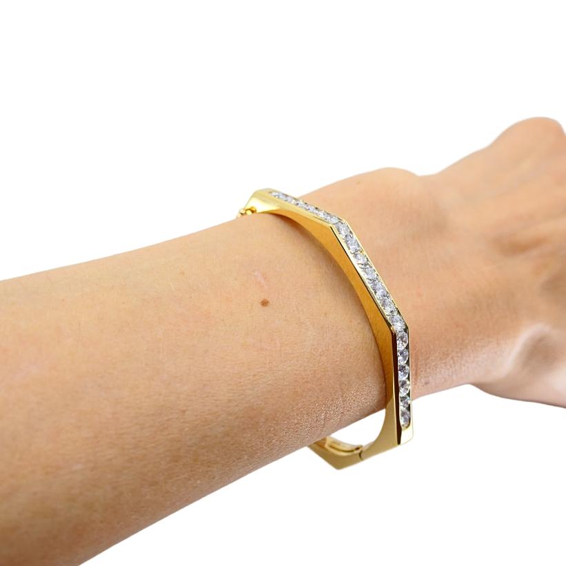 Cartier Bracelet vintage de forme octogonale en vente 3