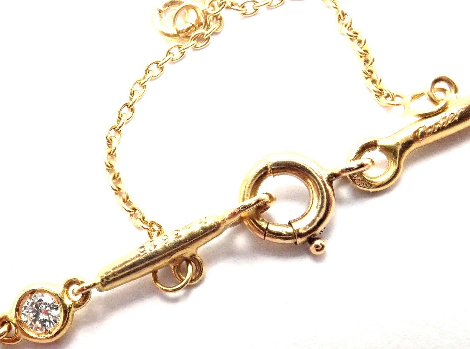 Cartier Diamond by the Yard Choker Yellow Gold Necklace 5