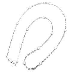Cartier Diamond by the Yard White Gold Chain Necklace