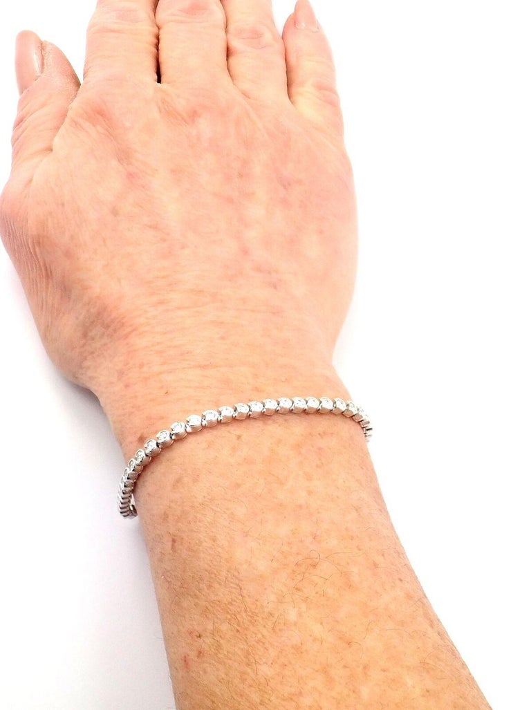 Cartier Diamond C de Cartier Tennis Line White Gold Bracelet