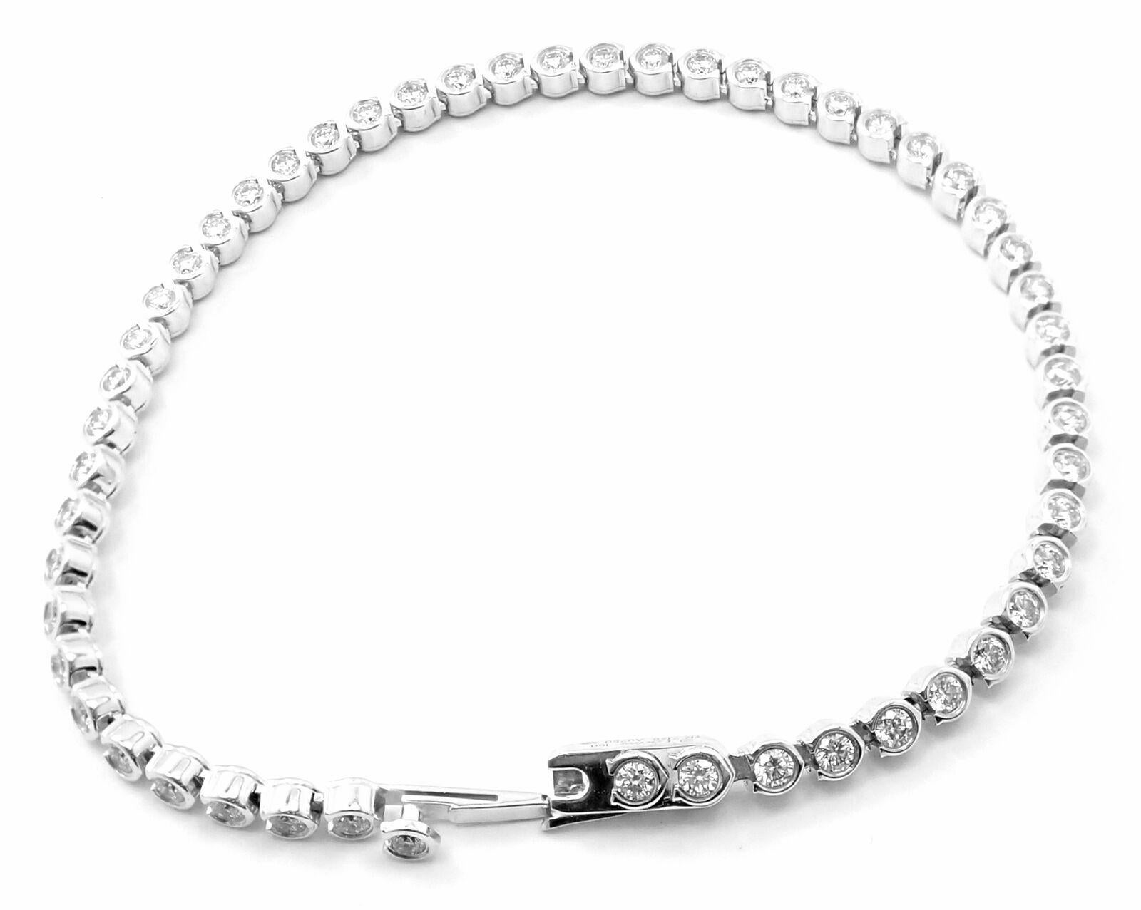 Cartier Diamond C de Cartier Tennis Line White Gold Bracelet 1