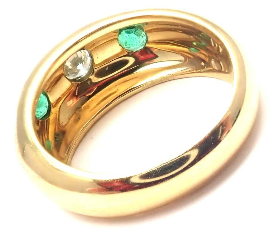 cartier diamond emerald ring