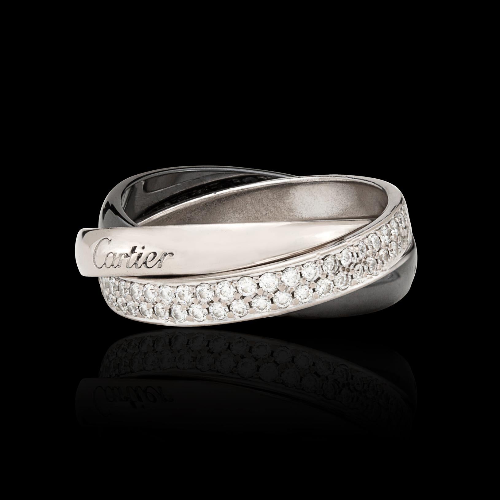 cartier trinity ring ceramic