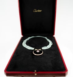 Cartier Diamond, Chalcedony, Chrysoprase, Prehnite Onyx Necklace