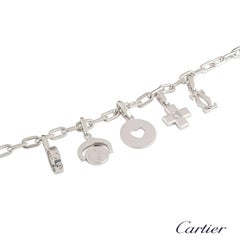 Cartier Diamond Charm Bracelet with Five Charms