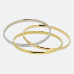 Cartier Diamond Classic Trinity Bangle Medium