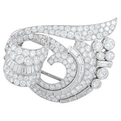 Cartier Diamond Clip Brooch 1950S