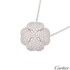 Cartier Diamond Clover 2001 Collection Necklace 7.00 Carat