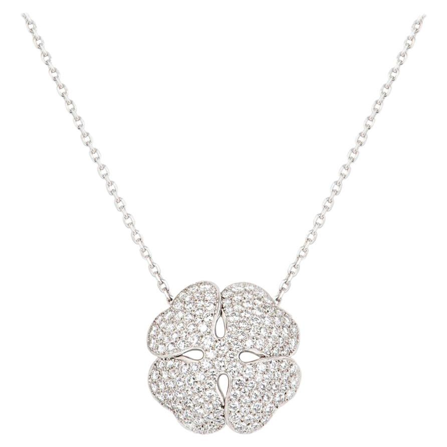 Cartier Diamond Clover 2001 Collection Necklace 7.00 Carat