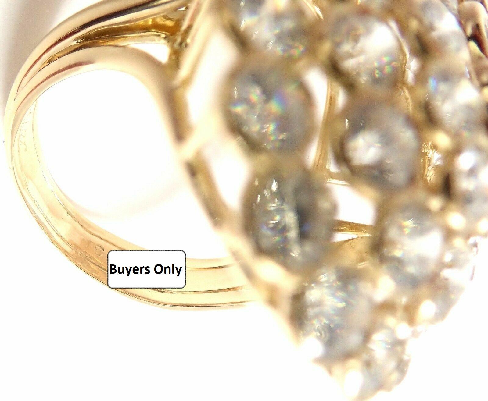 Cartier Diamond Cocktail Yellow Gold Ring 3