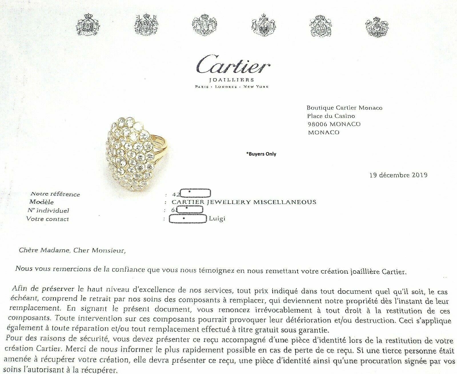 Cartier Diamond Cocktail Yellow Gold Ring 5
