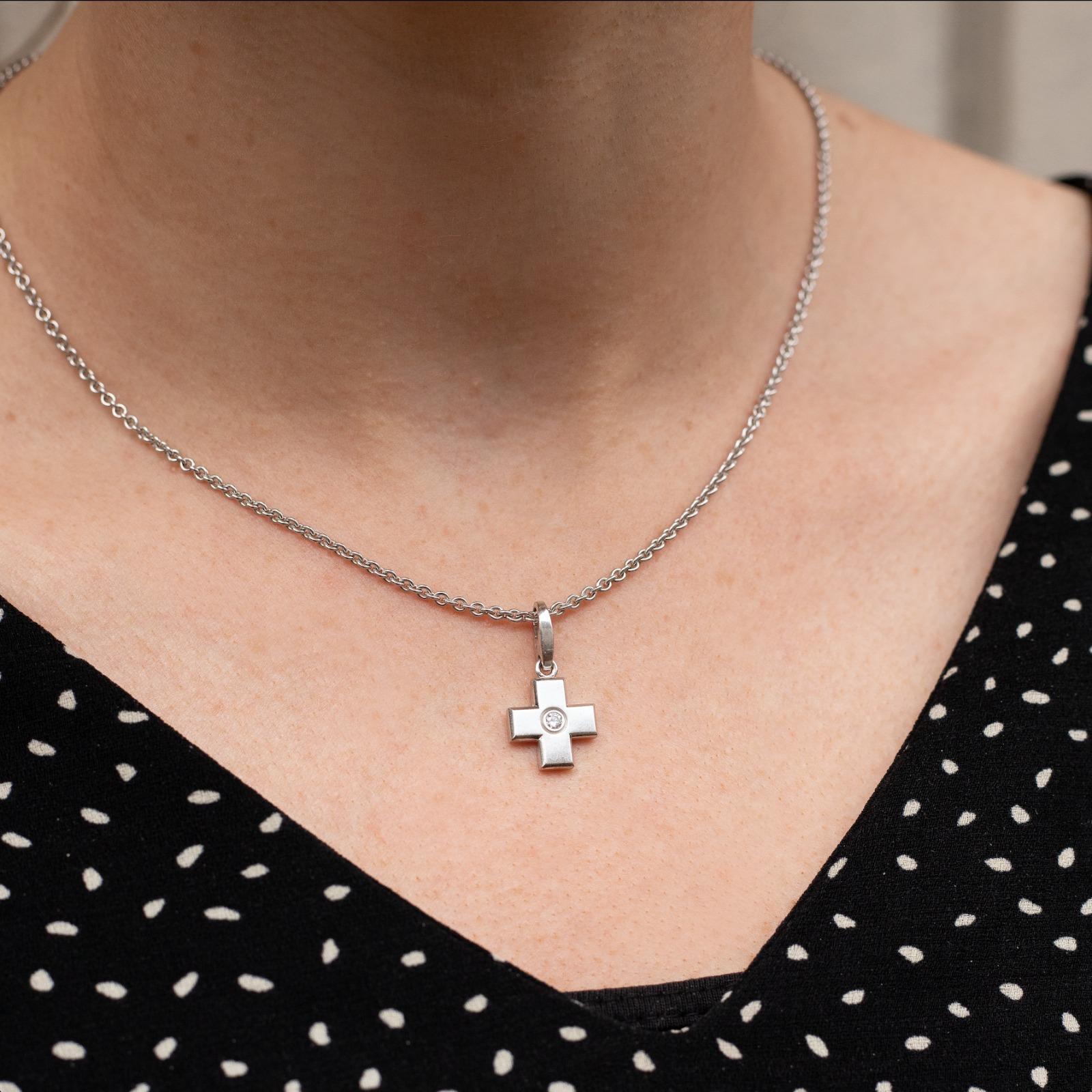 cartier cross necklace