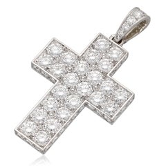 CARTIER Diamond Cross Pendant