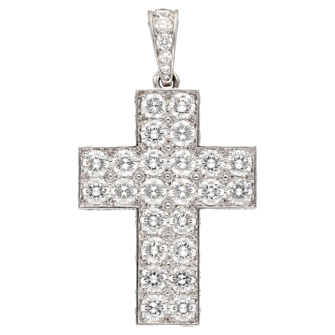 Ciondolo con croce di diamanti Cartier