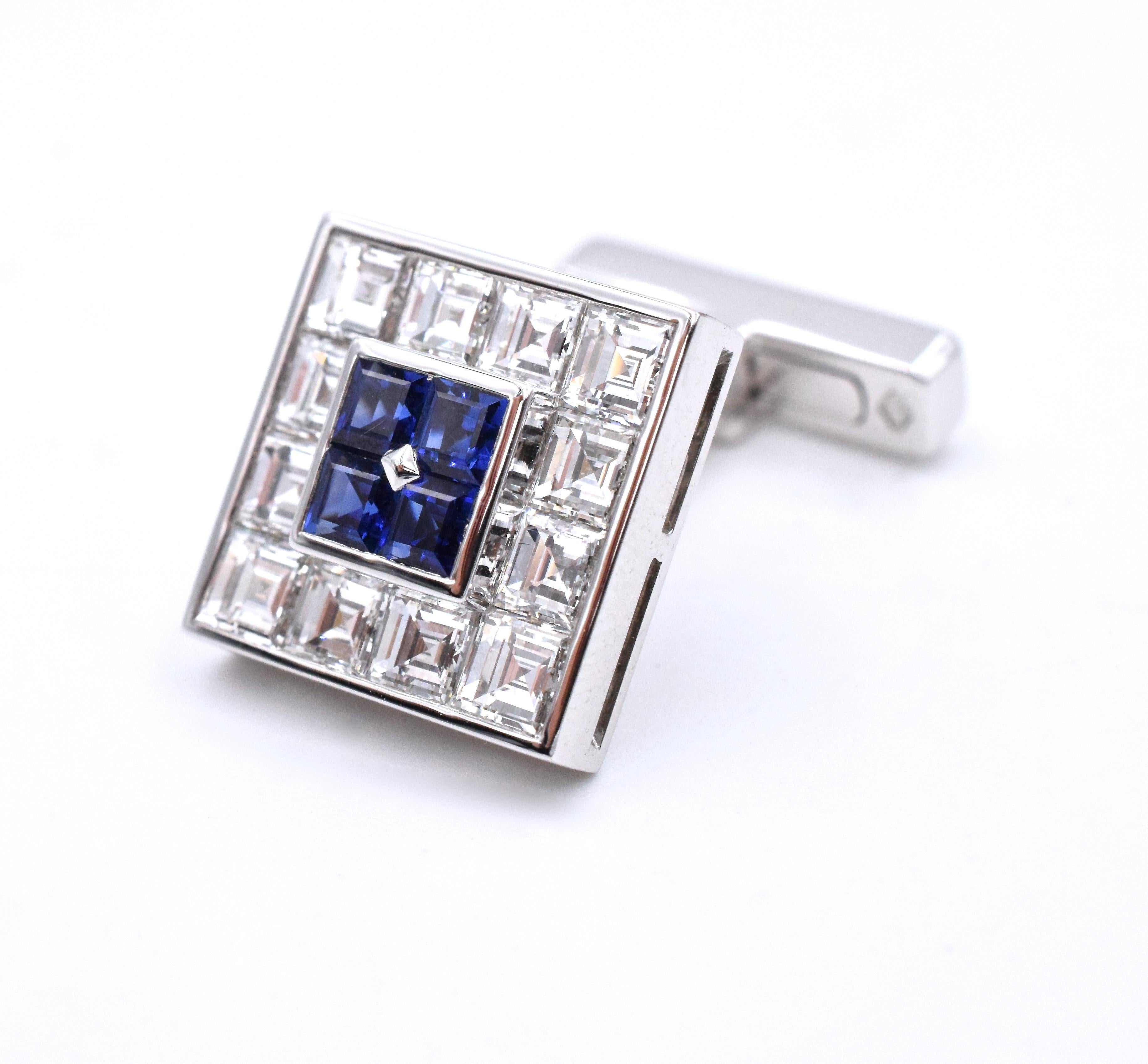 diamond cufflinks cartier