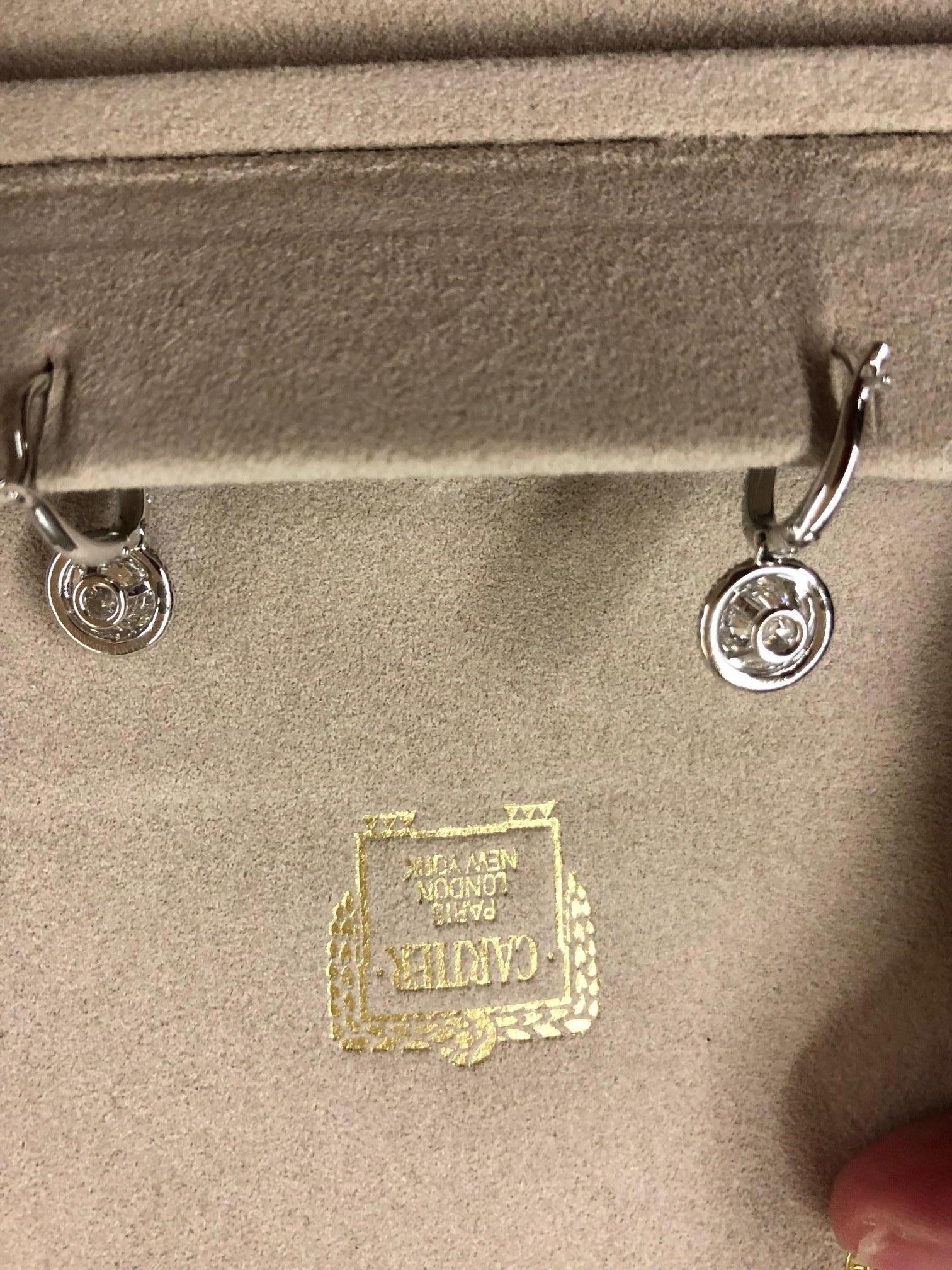 cartier earrings diamond