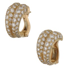 Cartier Diamond Double Hoop Earrings