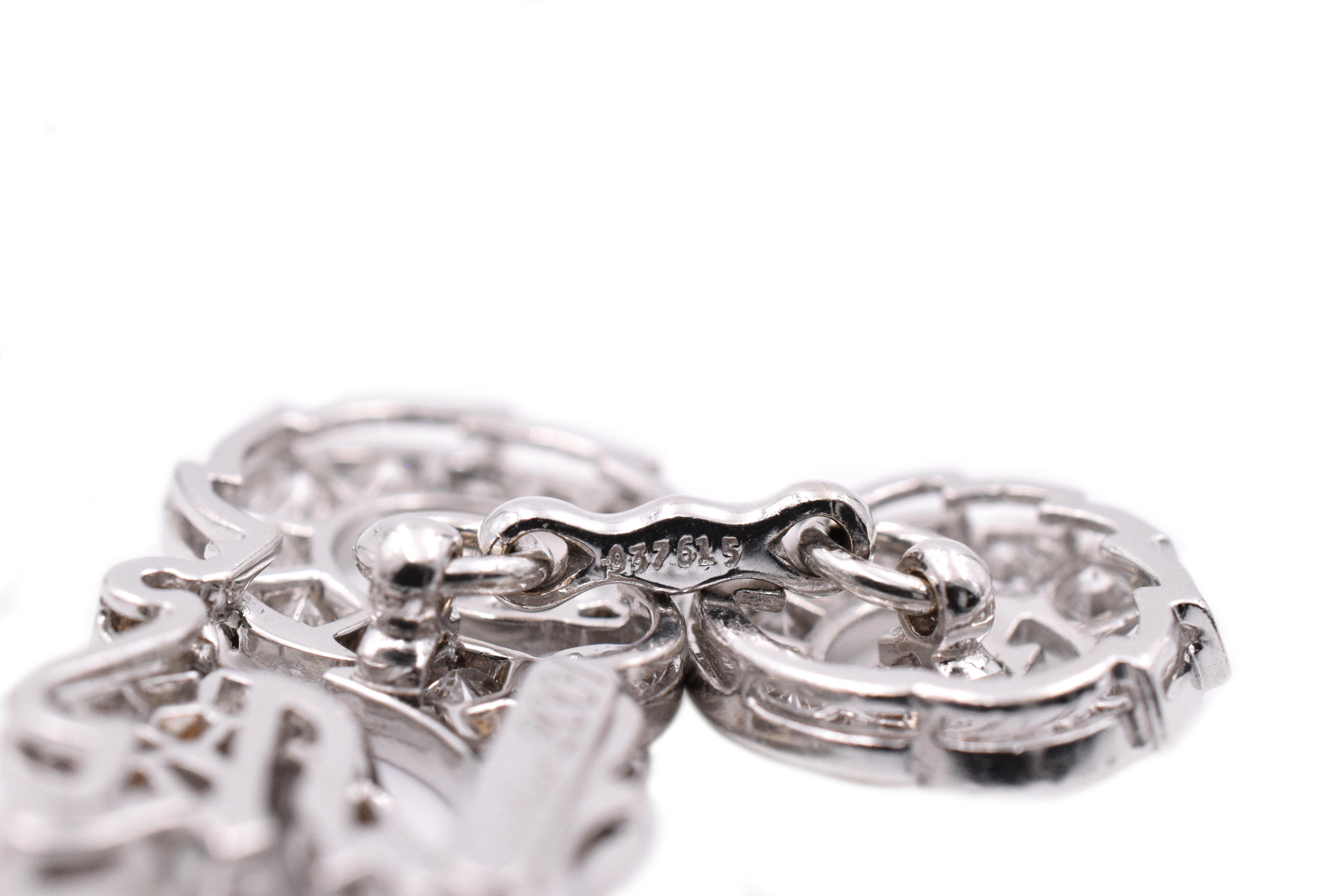 Cartier Manschettenknöpfe „Dragon“ mit Diamanten für Damen oder Herren im Angebot