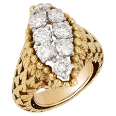 Cartier diamond dress ring, French, 1963