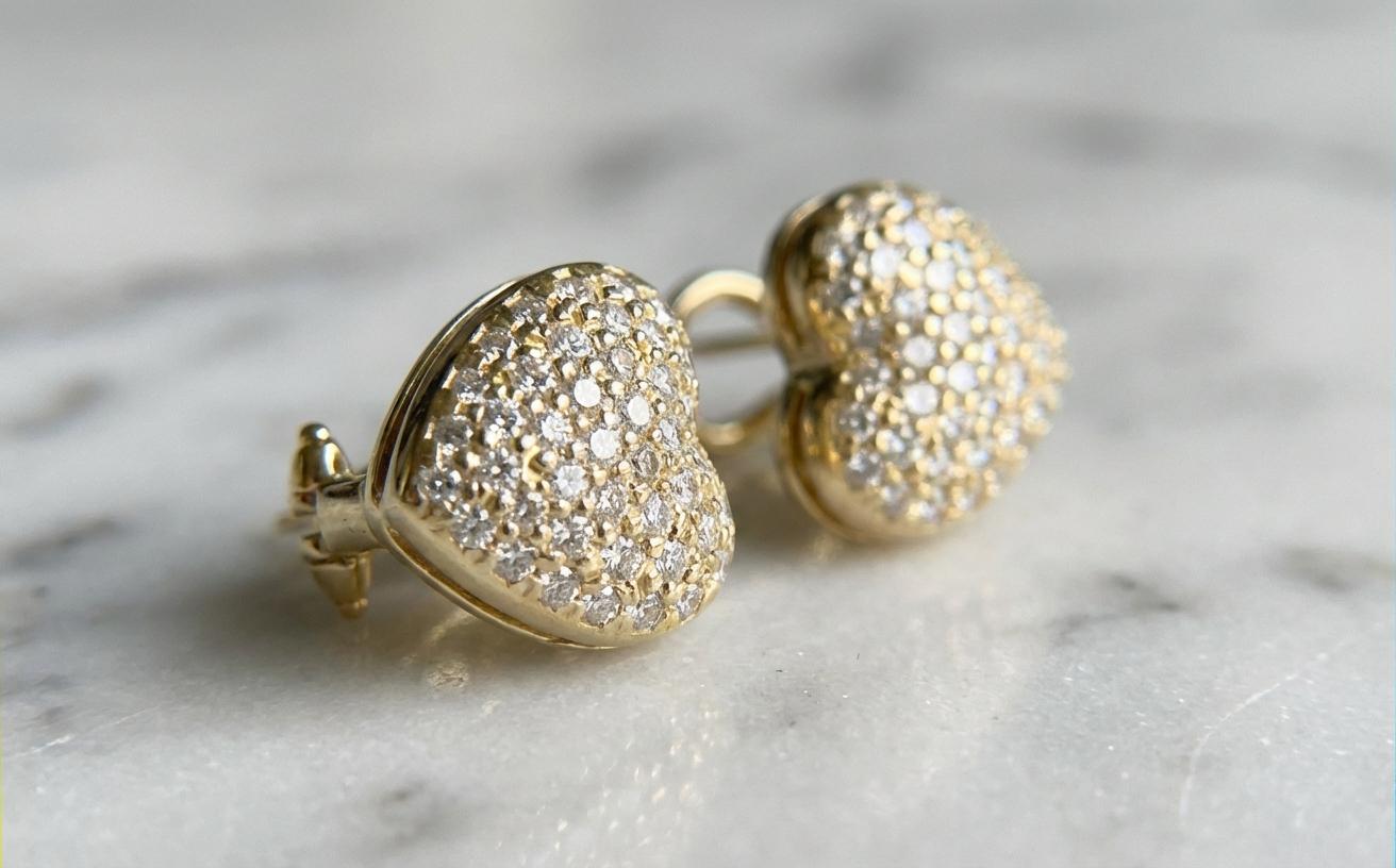 Cartier Diamond Earrings – 18k Yellow Gold - image 3