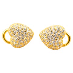 Boucles d
oreilles diamant Cartier - Or jaune 18K