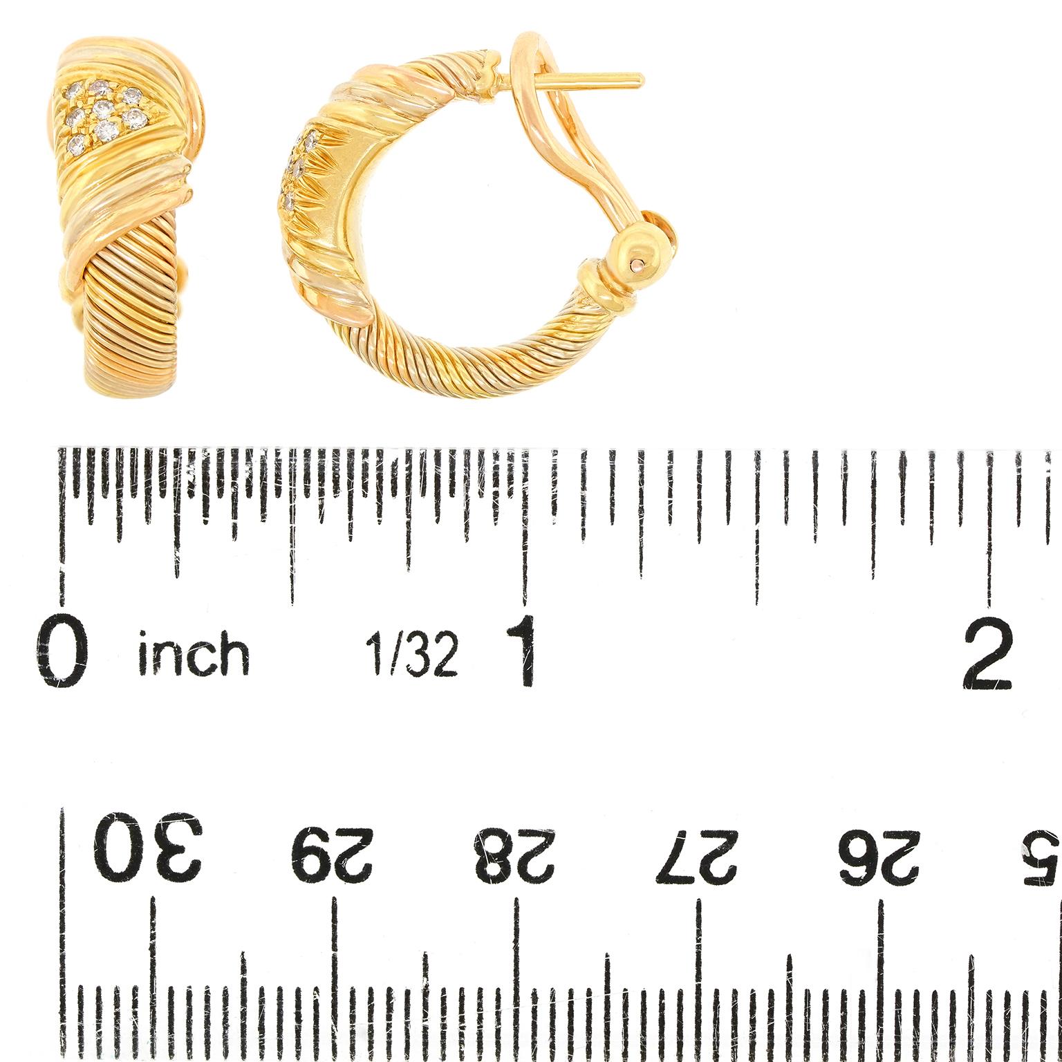 Orecchini con diamanti Cartier in vendita 1