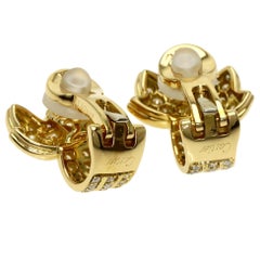 Cartier Diamond Earrings in 18K Yellow Gold