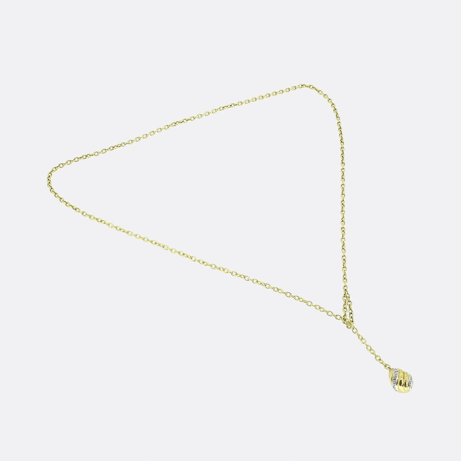 Collana Lariat con uovo di diamanti di Cartier In condizioni buone in vendita a London, GB