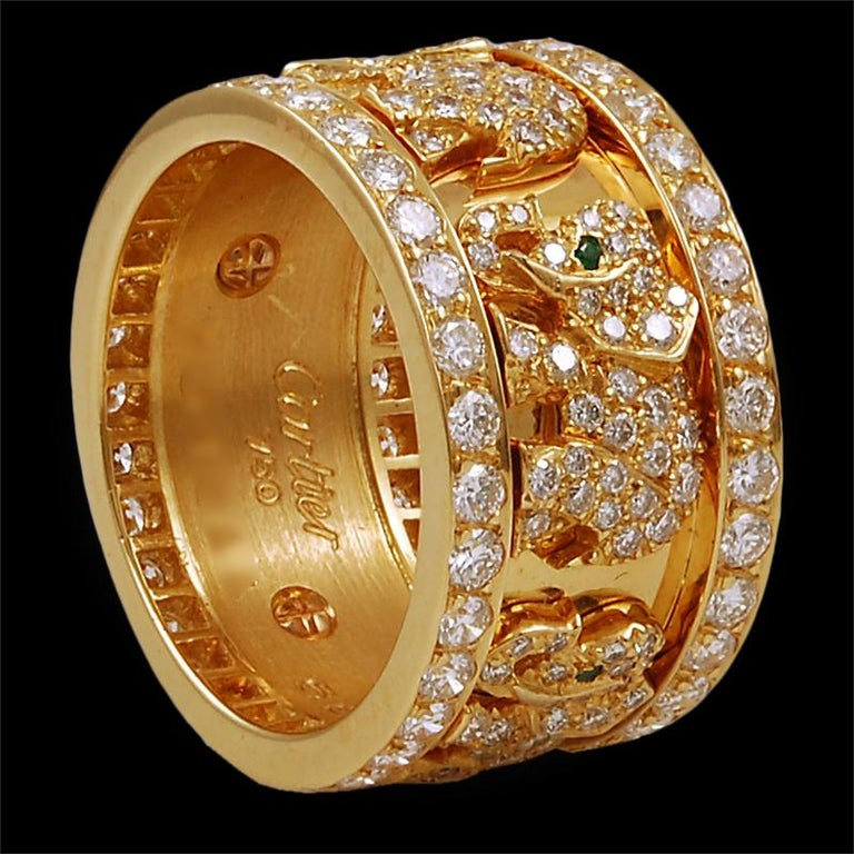 Cartier Diamond Elephant  Ring  For Sale  at 1stdibs