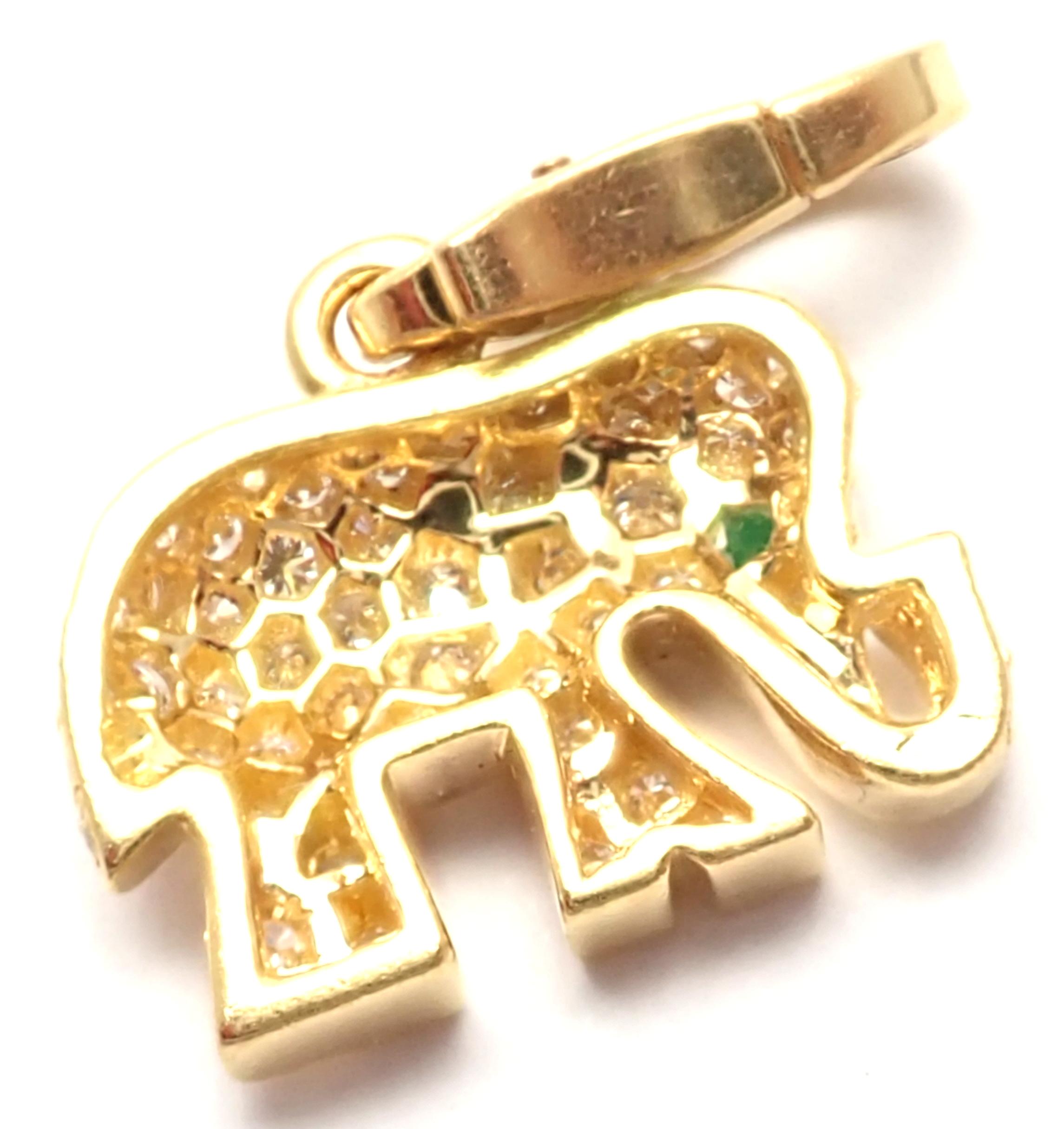 elephant gold charm