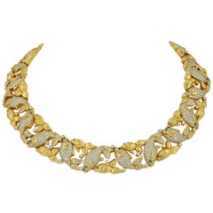 Cartier Koifish  Motif  Good Luck Symbol Diamond Emerald Gold Necklace