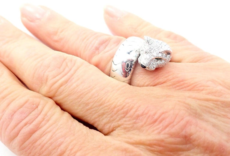FIXER SMALL PANTHER RING WHITEDIAMOND-