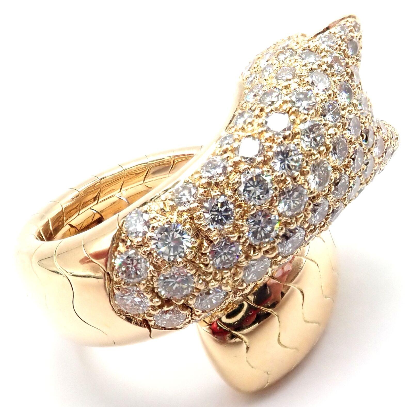 Cartier Panther-Ring, Diamant, Smaragd, Onyx, Gelbgold im Zustand „Hervorragend“ im Angebot in Holland, PA