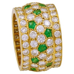 Cartier Diamond, Emerald Wedding Band