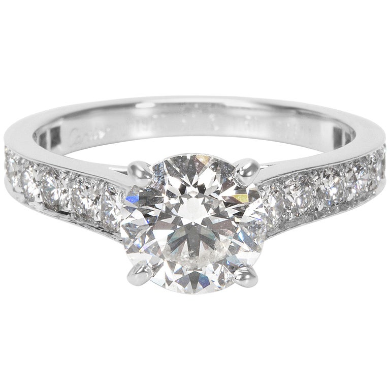 Cartier Diamond Engagement Ring in Platinum GIA Certified F VS1 2.00