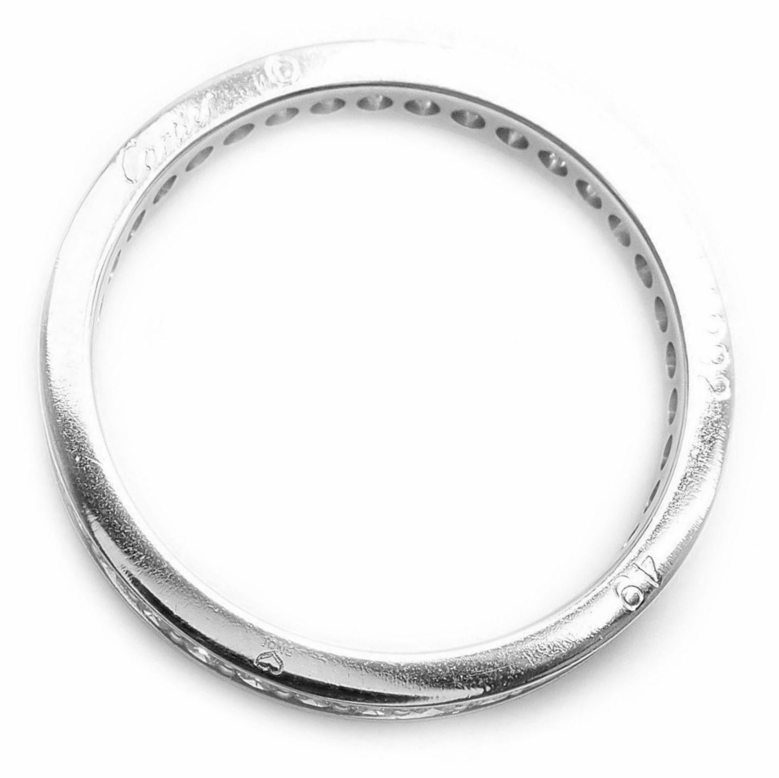 Cartier Diamant Eternity Platin Ring im Angebot 1