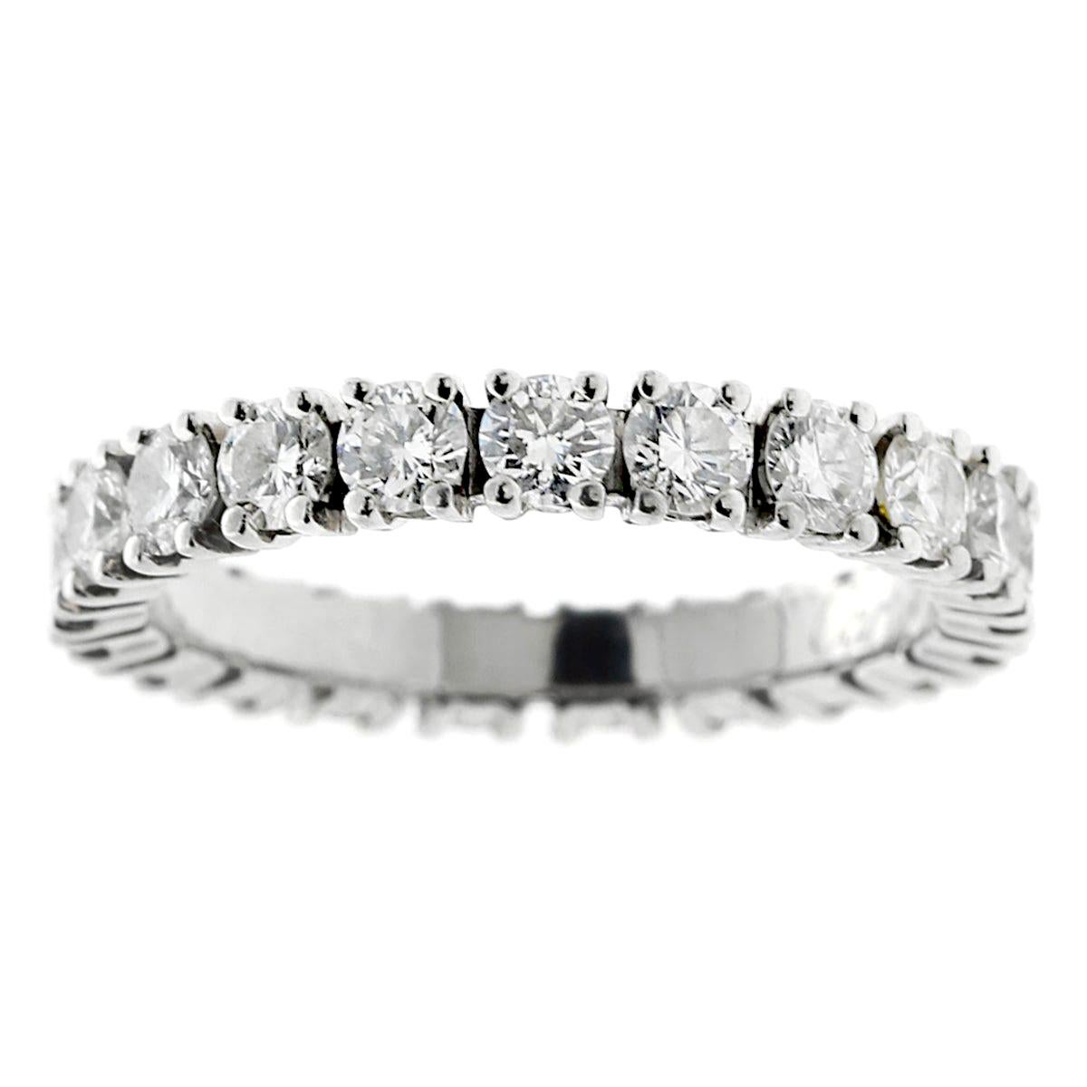 Cartier Diamond Eternity Platinum Ring 