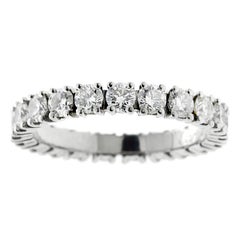 Cartier Diamond Eternity Platinum Ring