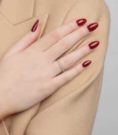 Cartier Diamant Etincelle 18ct Weißgold 2mm Hochzeit Band Ring