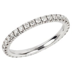 Cartier Diamond Etincelle, anello nuziale da 2 mm in oro bianco 18 ct.
