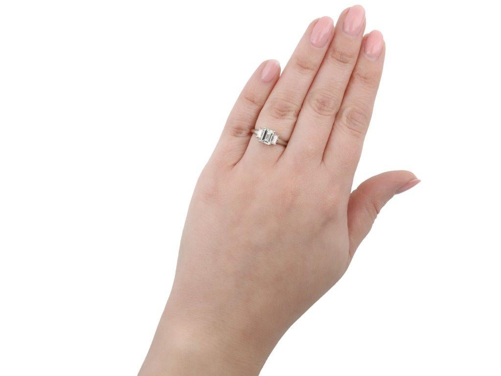 Cartier Diamond Flank Solitaire Ring, circa 1960 1