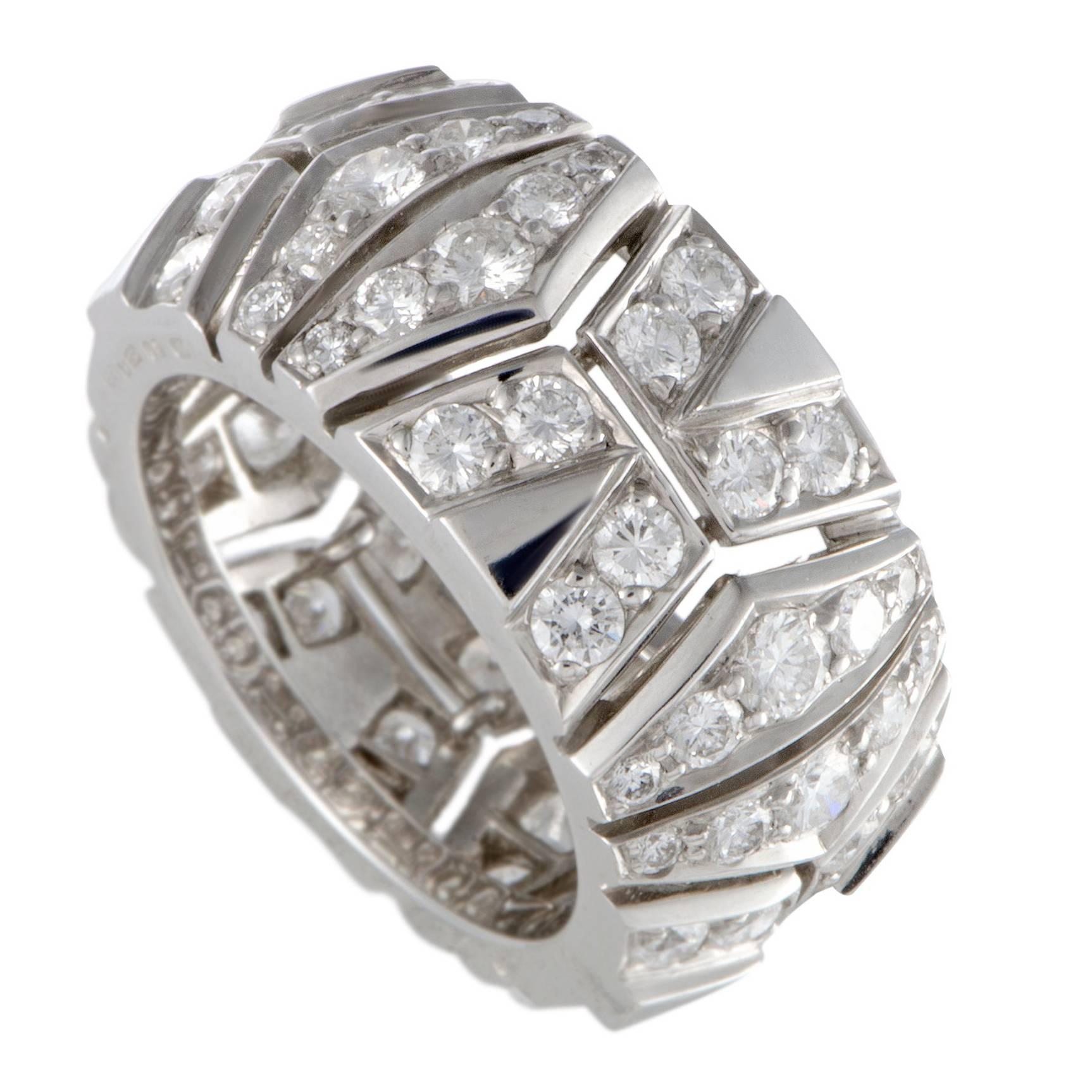 Cartier Diamond Gold Band Ring