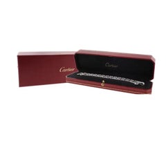 Bracelet Cartier à double rangée d'agrafes en or et diamants