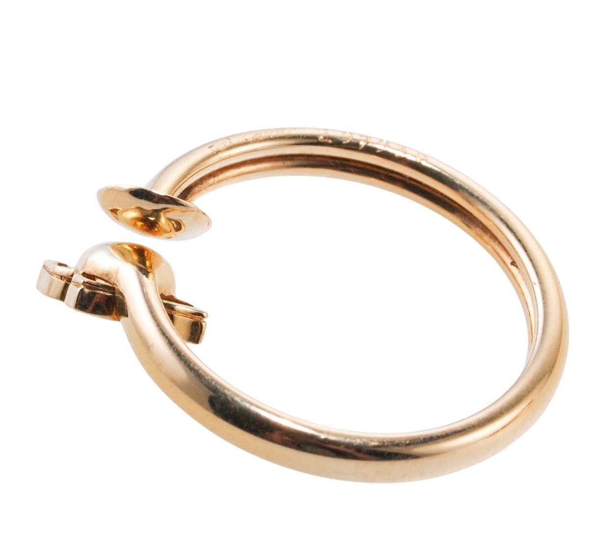 Women's Cartier Diamond Gold Hoop Earrings For Sale