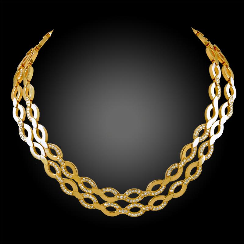 cartier gold chain design