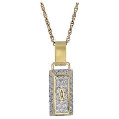 Cartier Diamond Gold Platinum Pendant/Charm