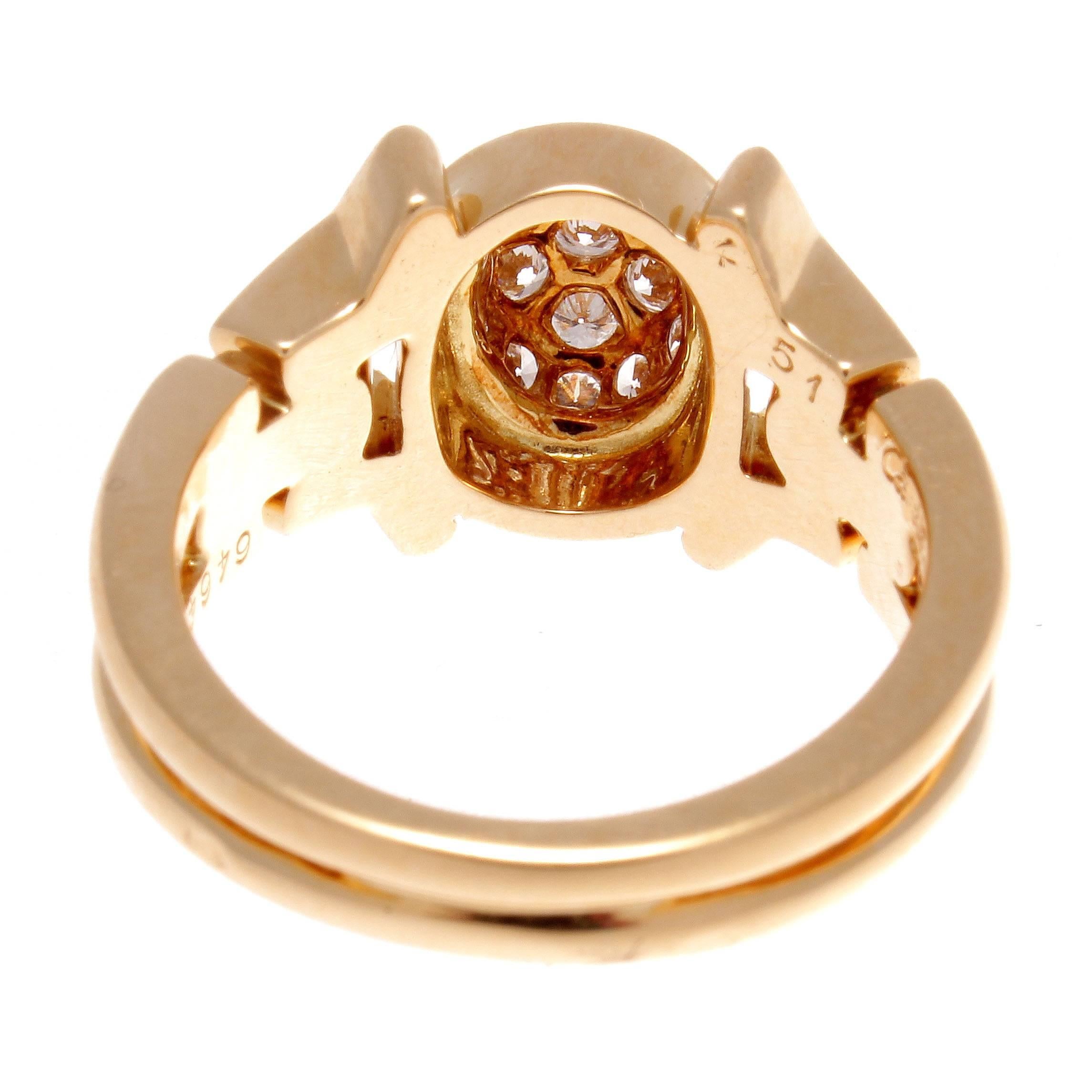 Cartier Diamond Gold Ring In Excellent Condition In Beverly Hills, CA