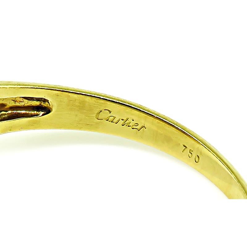 Cartier Diamond Gold Ring In Good Condition For Sale In New York, NY