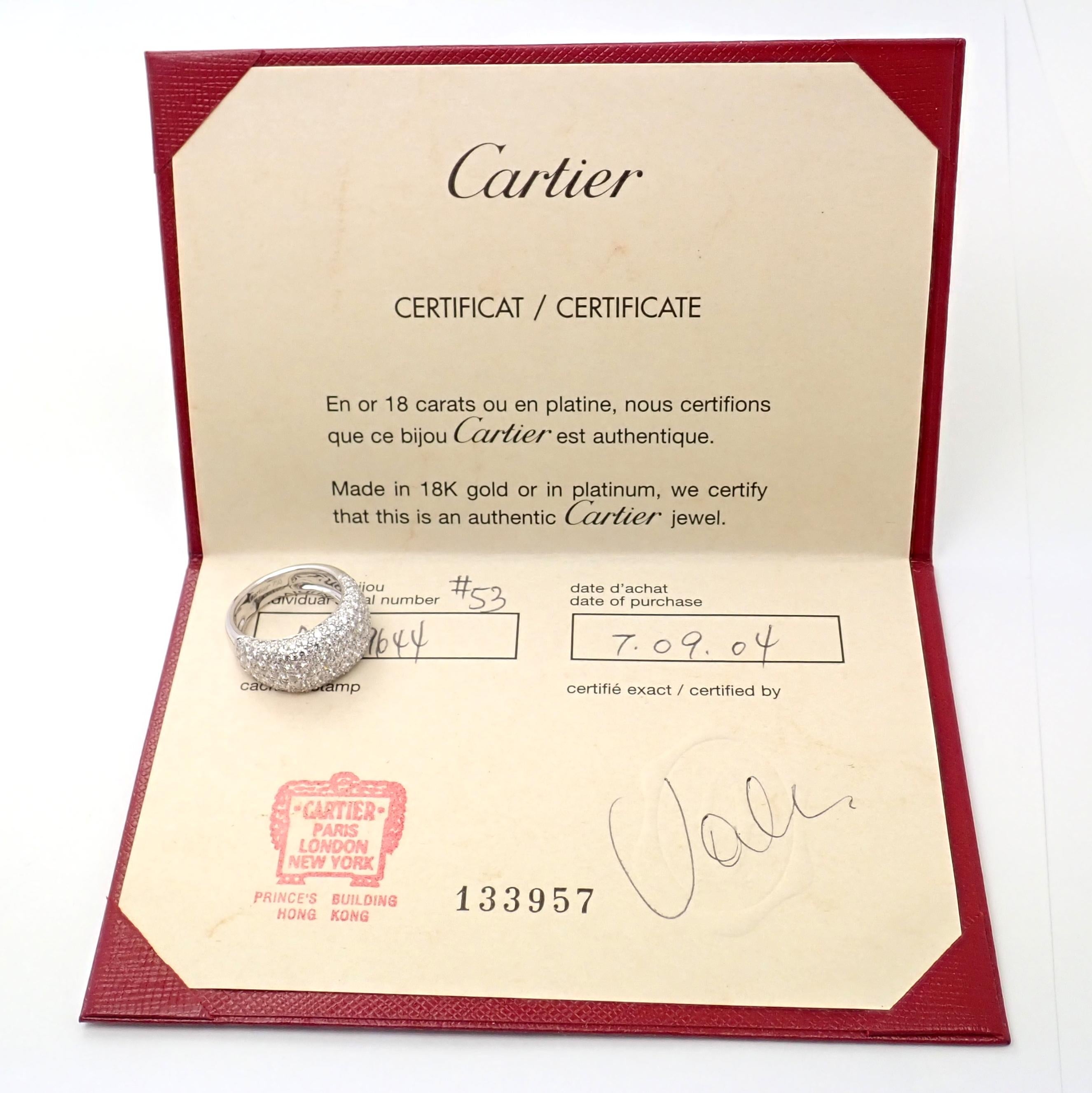 Cartier Bague jonc large en or et diamants Neuf - En vente à Holland, PA