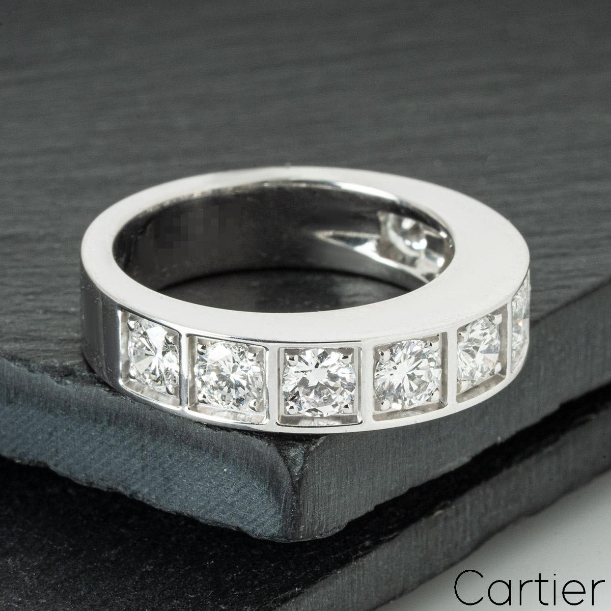 Cartier Diamond Half Eternity Ring 1.35ct For Sale 2